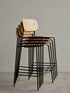 Co Bar Chair 75.5cm / Black Steel